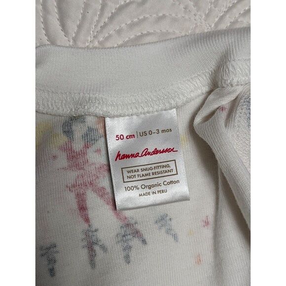 Hanna Andersson Little Sleepers With Feet Pajamas nine dancers size 50 0-3mo - Picture 4 of 5
